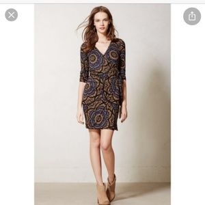 Anthropologie Lena Wrap Dress by Vanessa Virginia